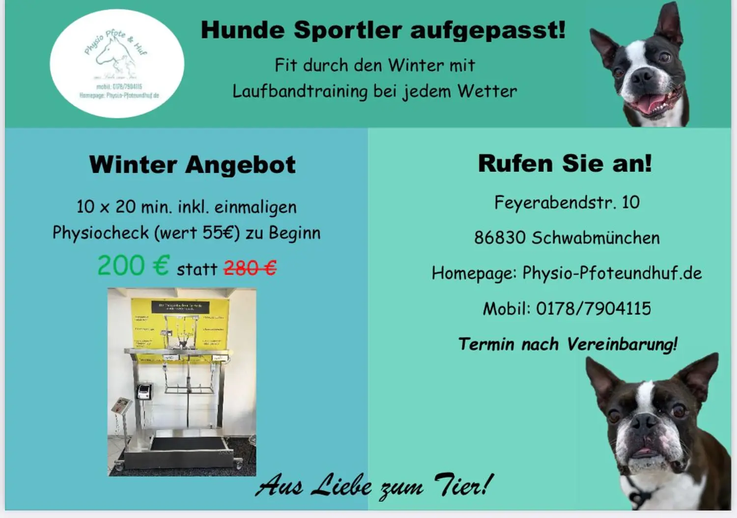 Unsere neusten Infos von Physio Pfote und Huf | Harmonie= Wellnesstherapeutin | Nicola Schmidt